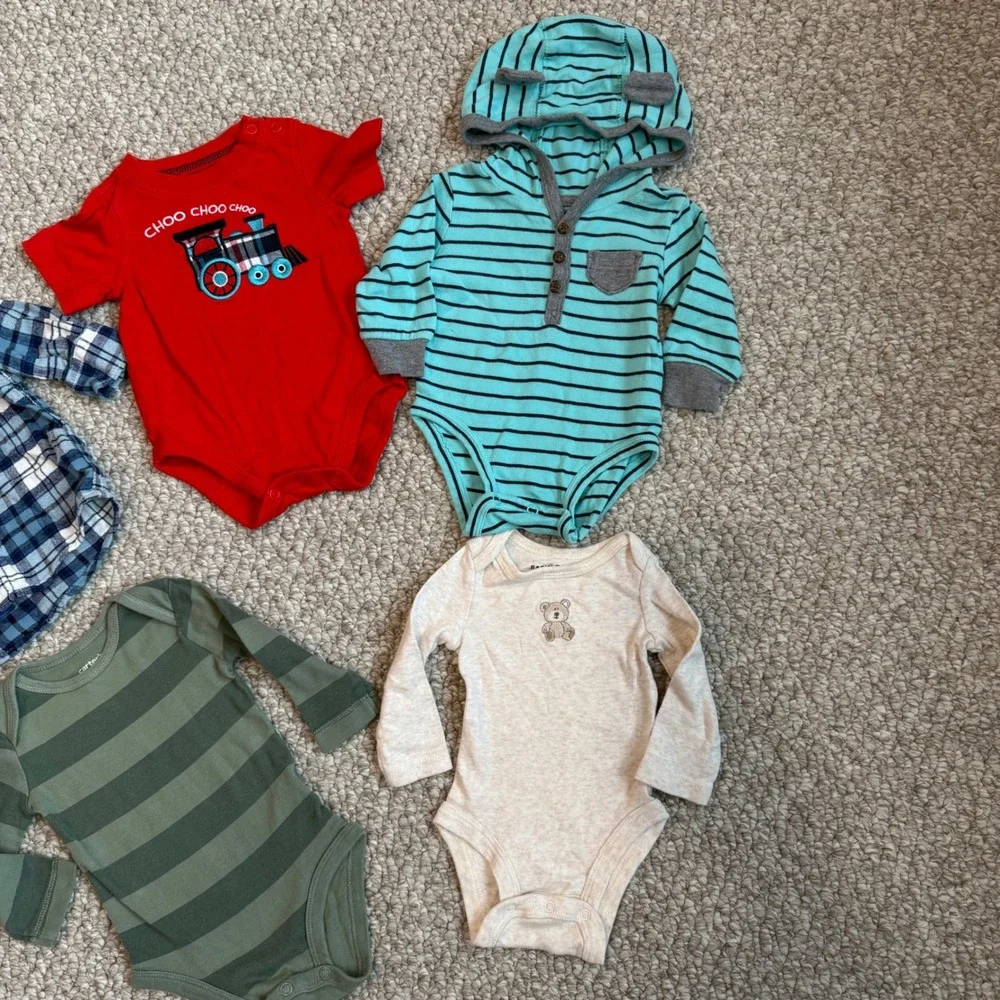 Carter's Babies R Us Size 3 Months Baby Boy‎ Bodysuit Bundle